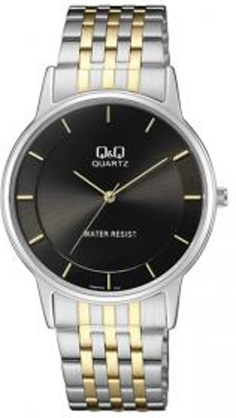 Q&Q by Citizen Mooi heren horloge met zwarte wijzerplaat van het merk Q&Q - QA56J402Y