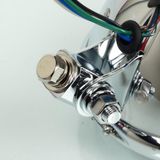 Avoc proconcept 2 roues (p2r) extra ronde chroomoptiek Ø155mm 12v h4 w5w voor vintage custom motorfiets nieuw