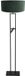 Steinhauer Lampadaire 4727ZW avec abat-jour en velours vert et liseuse orientable