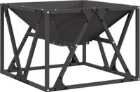 vidaXL Vuurkom Zwart 50 x 50 x 35 cm Weervast Staal