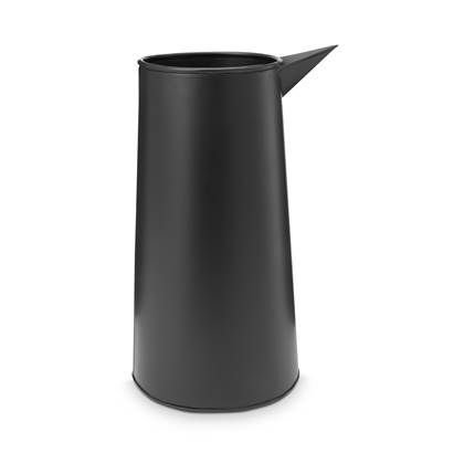 Vtwonen Zwarte Vaas - Metaal - Zwart - 8720088019337