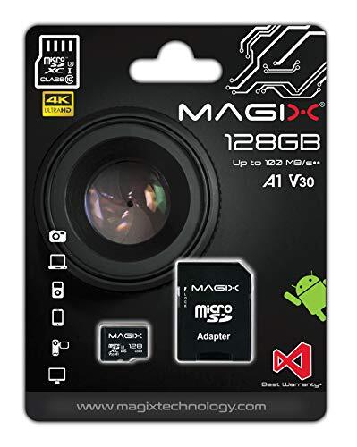 MAGIX 4K_Variation MicroSD-kaart 4K Series Class10 V30 Geheugenkaart + SD Adapter, Leessnelheid tot 95 MB/s (128GB)