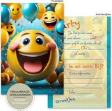 BCI019 - Uitnodigingen Kinderfeestje - 8 stuks - Verschillende Kleuren