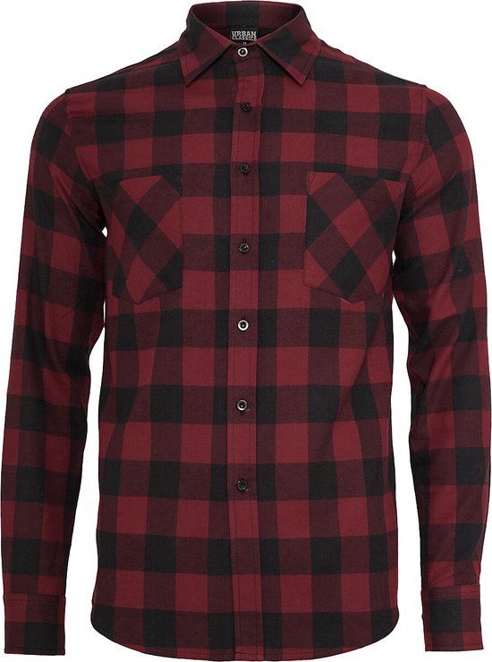 Urban Classics Checked Flannel Heren Flanellen overhemd - XXL