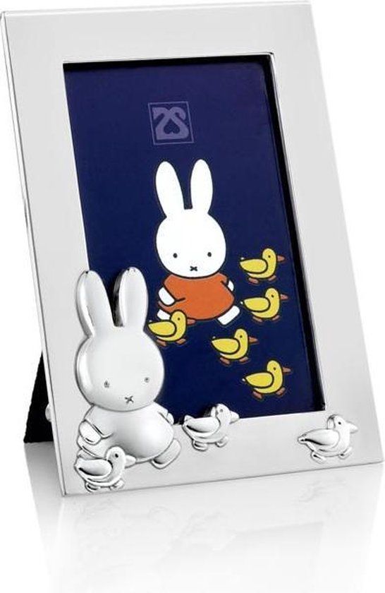 Zilverstad Fotolijst Nijntje met Eendjes 6x9 cm Verzilverd