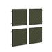 trendteam smart living - Set van 4 deuren highboard - woonkamer - Sentra - afmetingen 60 x 60 x 2 cm - kleur donkergroen