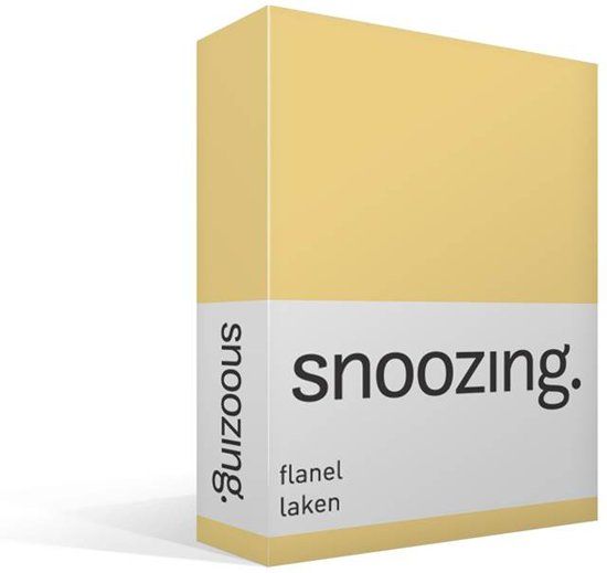 Snoozing Flanel Laken Geel Lits-jumeaux 280x300 cm