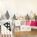 Muurstickers Zelinka Scandinavische Bergen Muursticker, H80 x L135 cm