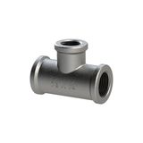 Riegler T-stuk 130, IG/IG/IG, Rp 1 1/2, T-as red. Rp 3/4, bedrijfstemperatuur -20 °C tot 300 °C, zwart gehard gietijzer, thermisch verzinkt.