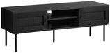 Selsey Mogest – meuble TV, noir, 120 cm