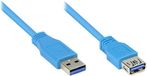 Alcasa 2711-B01 USB-kabel 1 m USB 3.2 Gen 1 (3.1 Gen 1) USB A Blauw