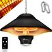 Tresko Chauffage de plafond noir 1200W avec télécommande