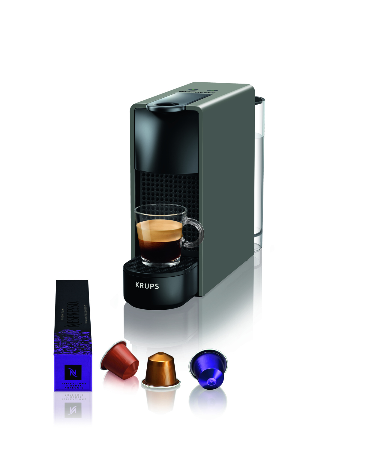 Krups Nespresso Essenza Mini XN110B - Capsule Coffee Machine - Grey