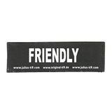 Julius-K9 162LR-G-55464 klittenbandopschrift, FRIENDLY, zwart