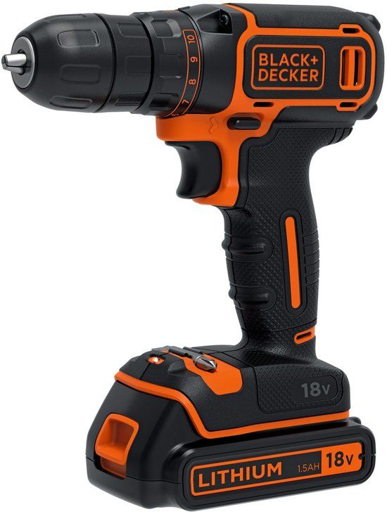Black+Decker BDCDC18K-QW - Accuboormachine - 18V - Li-Ion - 1.5Ah