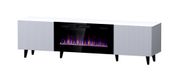 Cama RTV kast PAFOS EF met elektrische haard 180x42x49 cm wit mat