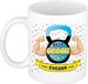 Bellatio Decorations Cadeau koffie/thee mok voor coach/trainer - beste coach - blauw - 300 ml