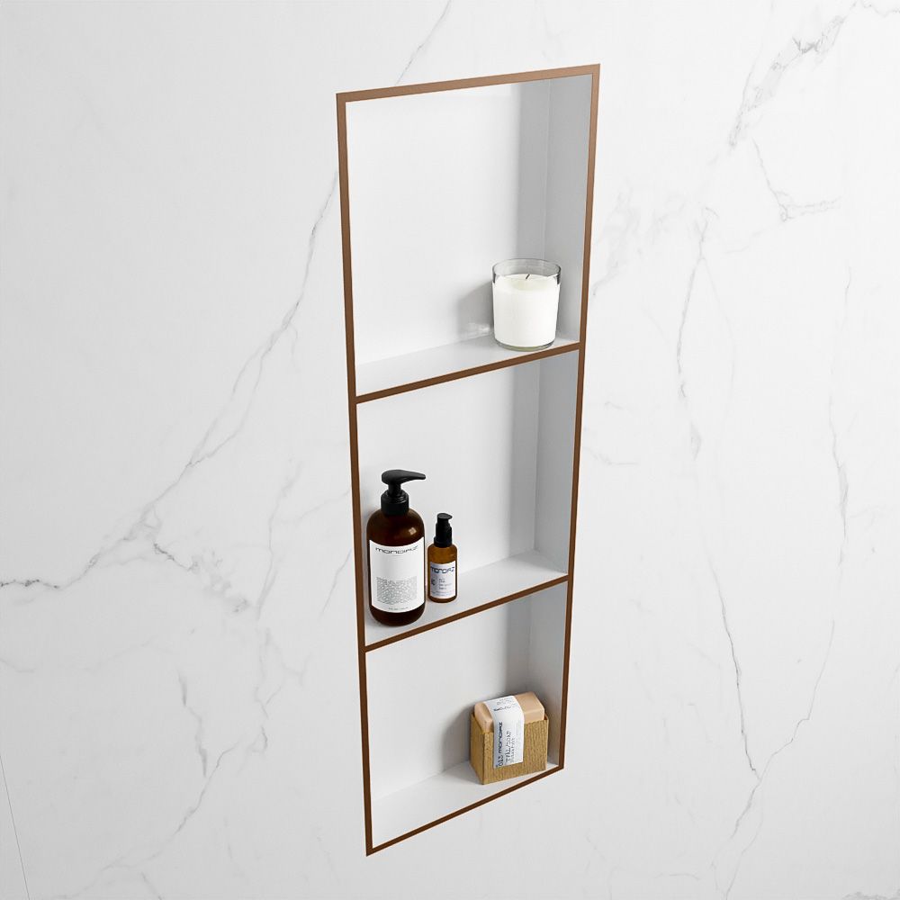 Mondiaz Easy nis - 90x30 - Rust & Talc - 3 vakken