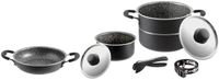 Brunner Pirate Camping Pannenset - Ø 18 - 7 Delig - Stapelbaar - Aluminium - PFOA vrij