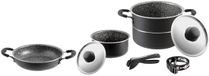 Brunner Pirate Camping Pannenset - Ø 18 - 7 Delig - Stapelbaar - Aluminium - PFOA vrij