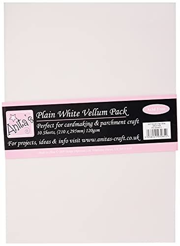 Anita's Perkament Vellum - Papier - Wit - 4 bij 4 inch - 5038041930852