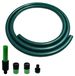 Merkloos Tuyau d'arrosage en PVC court avec raccord rapide en plastique, 1,5 mètre