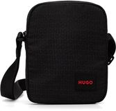 Hugo Boss Ethon JQ NEW ZIP Crossbodytas Leer Zwart Goudkleurig Heren