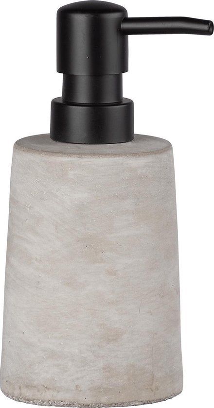 Wenko Villena Zeepdispenser - Beton Grijs/Zwart - 150 ml