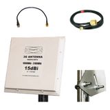 UMTS HSDPA 3G antennepaneel 15dBi winst 5 meter kabel voor Speedport HSPA Web Walk Box 4 Huawei E970 B970 Ericsson W21 CHRONOS HSDPA 3.5G UMTS met SMA-stekker