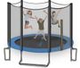 SereneLife Trampoline met Veiligheidsnet, Roestbestendige Coating, Trampoline Buiten Recreatief Achtertuin, 3.25m, Blauw