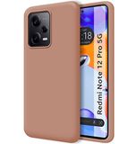 Zachte Xiaomi Zachte vloeibare siliconen beschermhoes voor Xiaomi Redmi Note 12 Pro 5G, roze