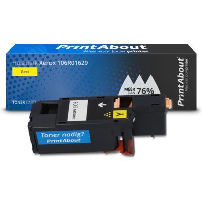 PrintAbout Huismerk Xerox 106R01629 Toner Geel - Compatible