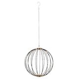 EGLO Mounty LED Raamdecoratie Hangend, Decoratieve Bol, Kerstverlichting, Staal Zwart, Warm Wit, IP44, Ø 40 cm