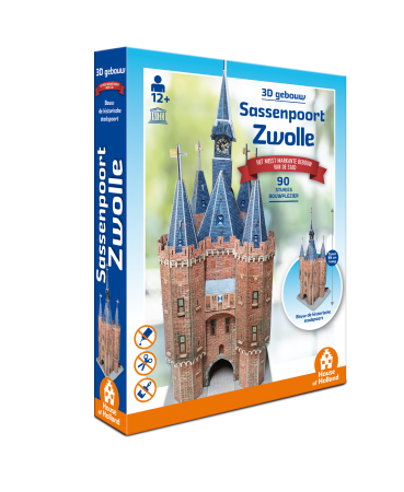House of Holland 3D Gebouw - Sassenpoort Zwolle (90 stukjes)
