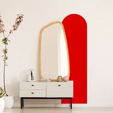 Ambiance Sticker Boogsticker Woonkamer Moderne en Eenvoudige Kunst | Groot Boheems Behang voor Woonkamer en Slaapkamer Decoratie | L58 x H180 cm - Tomatenrood