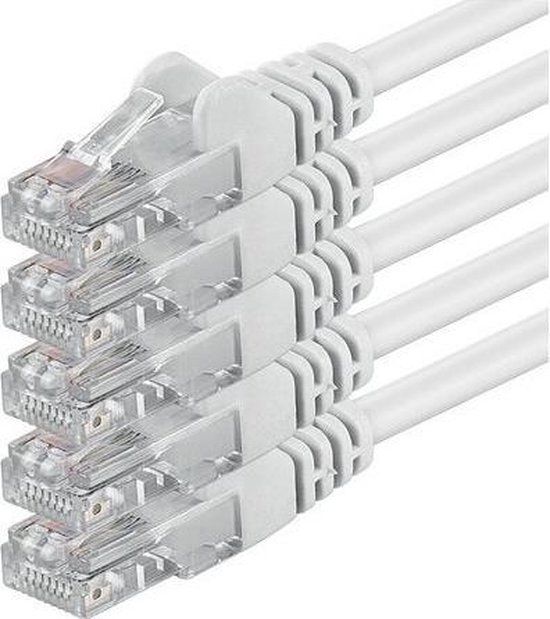 1aTTack.de 1aTTack Cat6 UTP netwerkkabel 0,5 m Wit