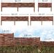 BooGardi Bordure en rotin - 10x150cm set de 10 - Clôture de jardin à enfoncer pour bordure - Bordure d'herbe en rotin