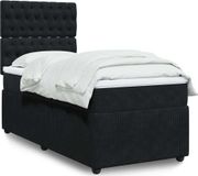 Maison Exclusive - Boxspringbed met matras, noir, 90x200 cm, velours