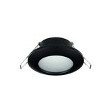 Nova Luce Tex - spot encastrable - Ø 93 mm, Ø 60 mm encastrable - IP44 - noir sable