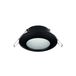 Nova Luce Tex - spot encastrable - Ø 93 mm, Ø 60 mm encastrable - IP44 - noir sable