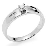 Orphelia Ring 18 Karaat Witgoud Diamant 0.13 ct