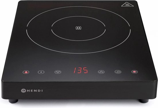 Hendi Inductiekookplaat 2000W ''Black Line'' 293x373x(H)56cm