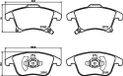 BREMBO P 24 173 remblokken