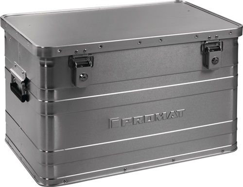 Promat/Tecwerk Aluminium box | L595xB390xH380mm 70 l | met klapdeksel en cilinderslot - 9000447952