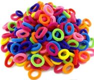 Heble® 100 stuks - Kleurenmix Kleine Haarelastiekjes - Trendy Kleuren - Gekleurde Haar Elastiekjes - Elastiekjes Voor Meisjes - Haarbandjes Kinderen - Baby's