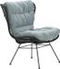 Garden Impressions Melfort Relax Loungestoel - Zwart - Aluminium - 1 Kussen