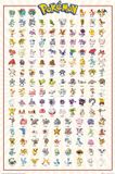 ABYSTYLE Your Decoration B.V. Poster Pokémon - Kanto 151 French Characters 61x91,5cm