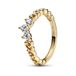 Pandora Moments Dames Ring Metaal - Goudkleurig - 18.50 mm / maat 58