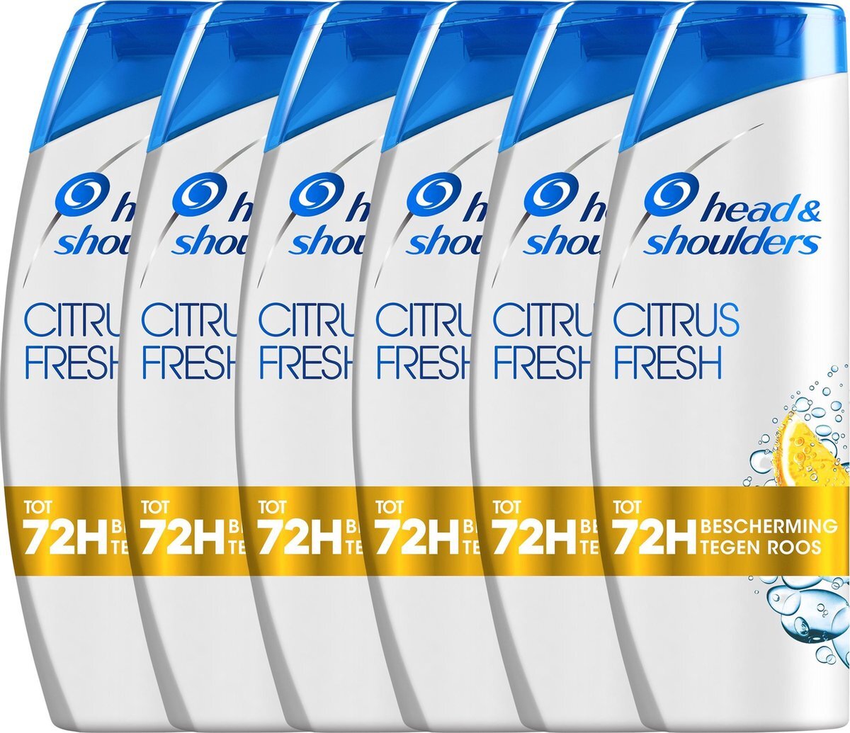 Head & Shoulders Citrus Fresh - Voordeelverpakking 6 x 285 ml - Anti-roos Shampoo