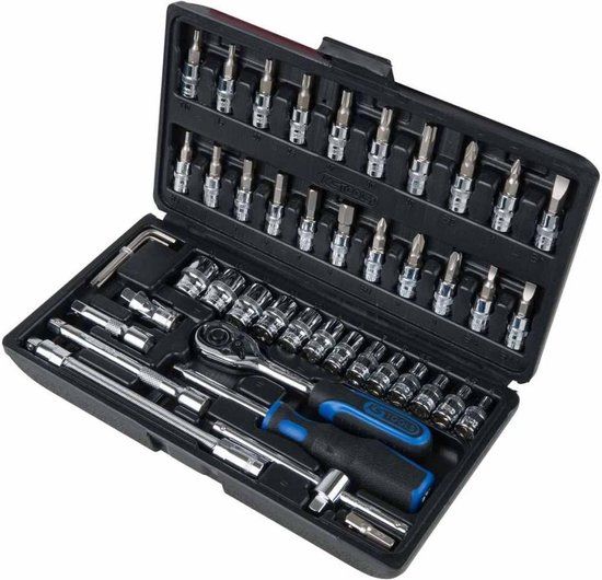 KS Tools CHROME+ Dopsleutel en bit set 1/4" 48-delig 918.0648